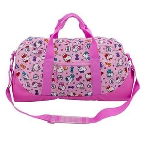 Hello Kitty Duffle Bag, Sleepover Bag for Girls, Weekender Bag, Dance Bag Pink